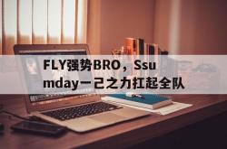 开云体育入口-FLY强势BRO，Ssumday一己之力扛起全队的简单介绍